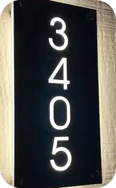 Custom Address Signs Engraving Langley