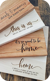 Custom Engraved Cutting Board Langley
