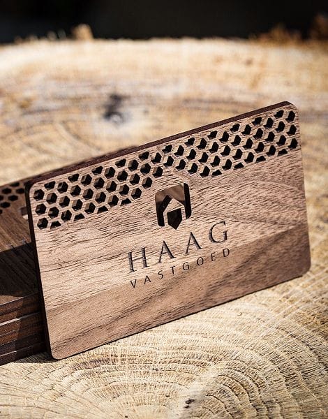 Engraving for Business - Wooden Business Cards